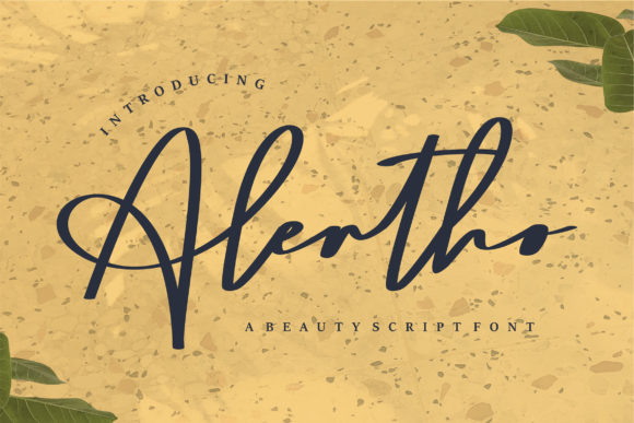 Alertho Font: A Graceful Script for Editorial Elegance