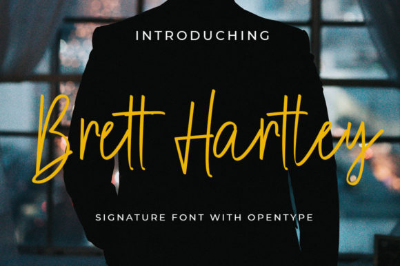 Brett Hartley Font: A Script Amp Typeface for Editorial Elegance