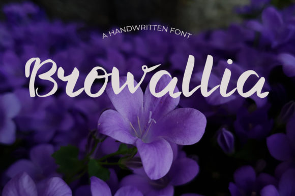 Browallia: A Handwritten Typeface for Digital Designers