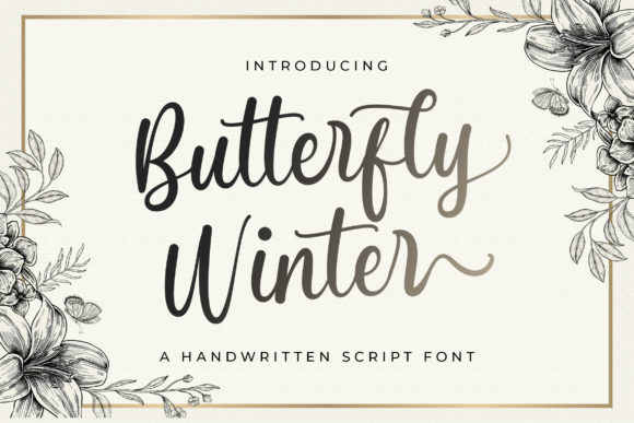 Butterfly Winter: A Font for Creative Campaigns