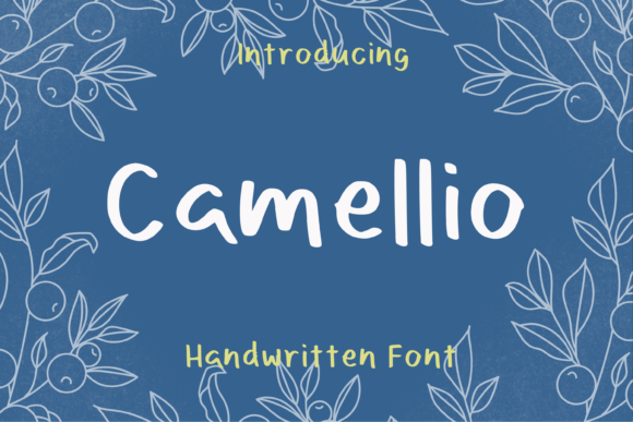 Camellio Font: A Joyful Handwritten Typeface for Crafters