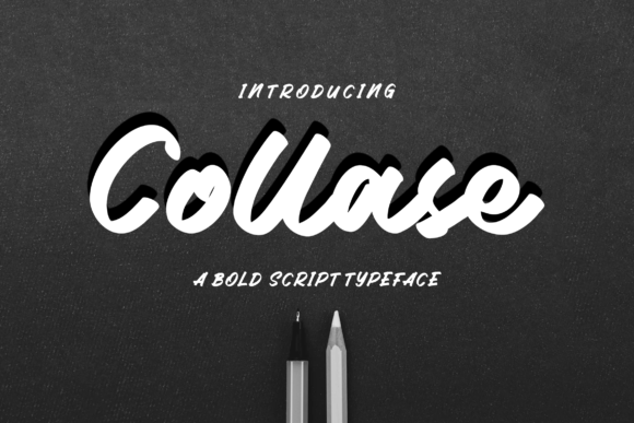 Collase: A Dynamic Script Font for Editorial Design