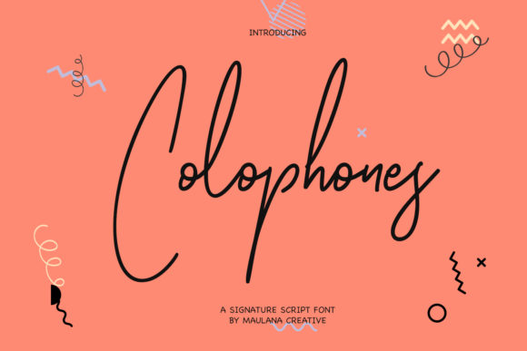 Colophones Font: Elevate Your Brand with a Handwritten Typeface