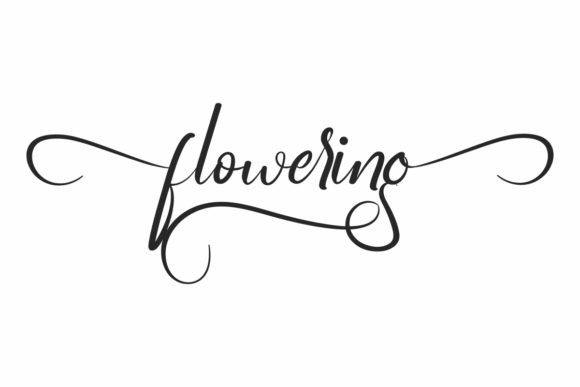 Flowering Font: Elevate Your Brand with a Premium Script Typeface