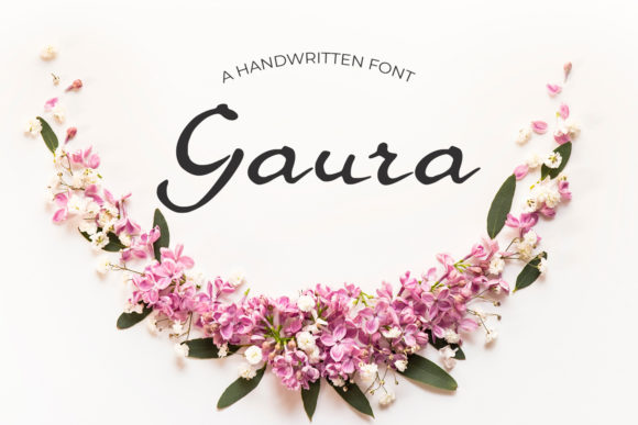 Gaura: A Sweet Handwritten Font