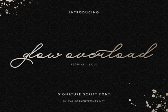 Glow Overload: A Handwritten Font That Elevates Your Brand
