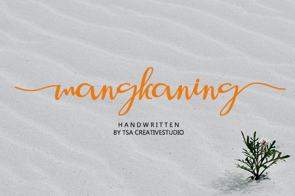 Mangkaning: A Handwritten Typeface for Editorial Elegance