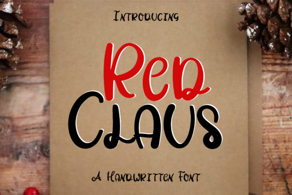 Red Claus Font: A Warm Handwritten Typeface for Digital Design
