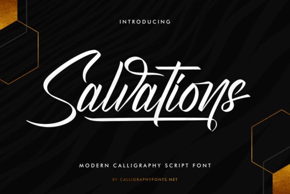 Salvations Font: A Classy Script for Campaign Design