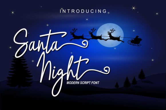 Santa Night: A Versatile Script Font for Editorial Design