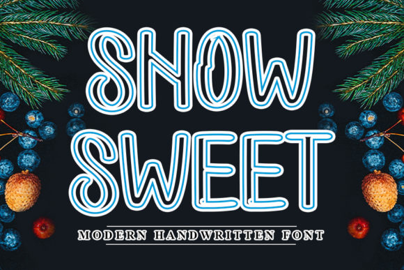 Snow Sweet: A Handwritten Font for a Thoughtful Editorial Design