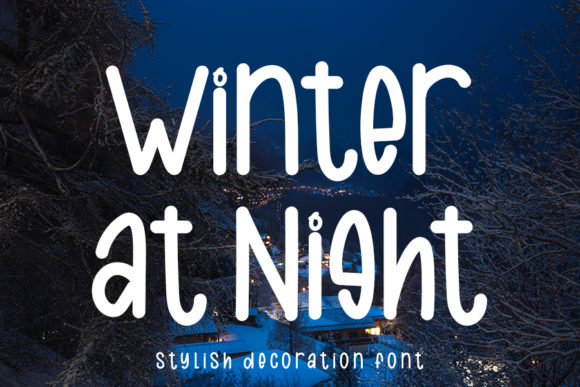 Winter at Night Font for Web Design