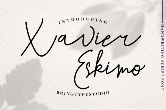 Xavier Eskimo Font: Elegant Script for Creative Makers